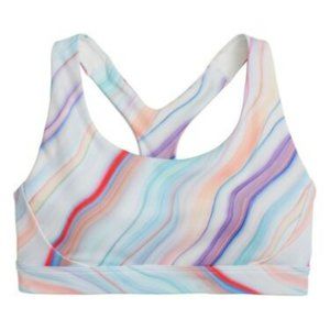 Athleta Ultimate Love Proudly Sports Bra Small Rainbow Activewear
